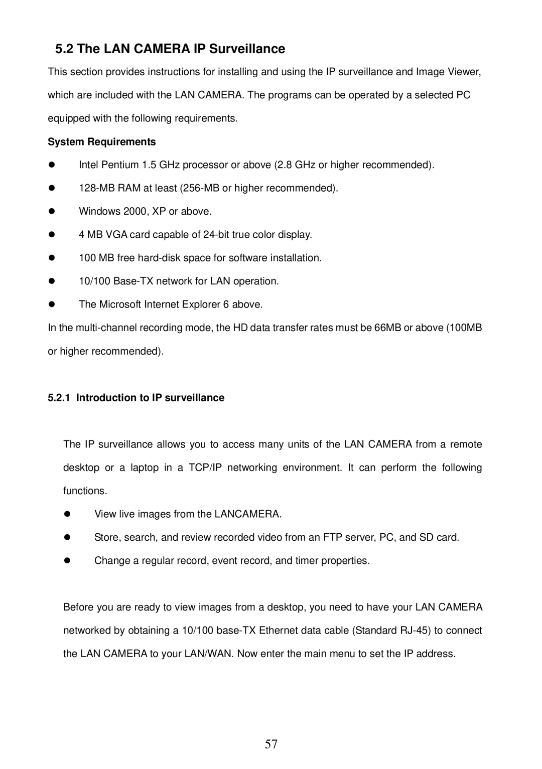 Sony MPEG4 LAN Camera operation manual LAN Camera IP Surveillance, Introduction to IP surveillance 