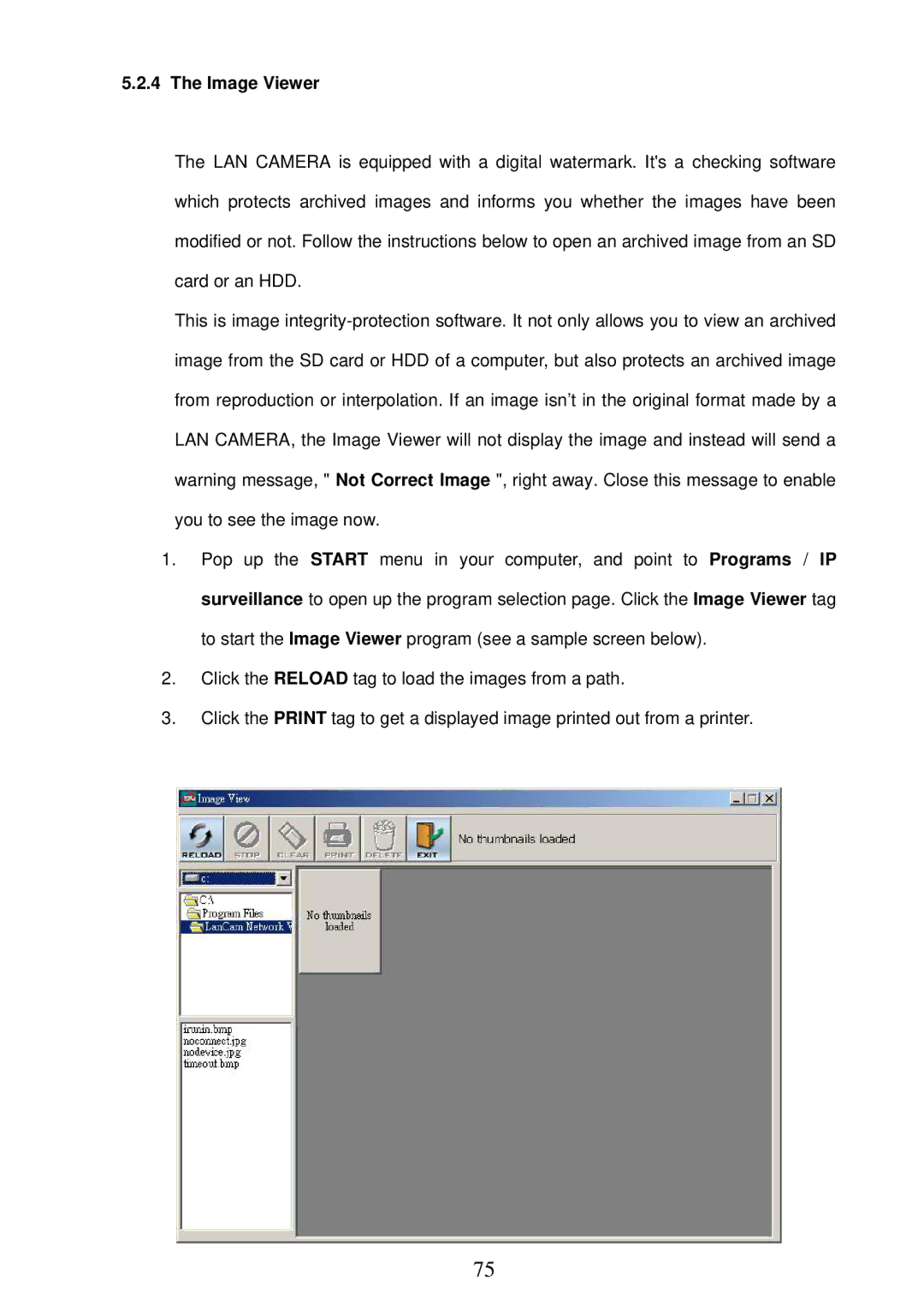 Sony MPEG4 LAN Camera operation manual Image Viewer 