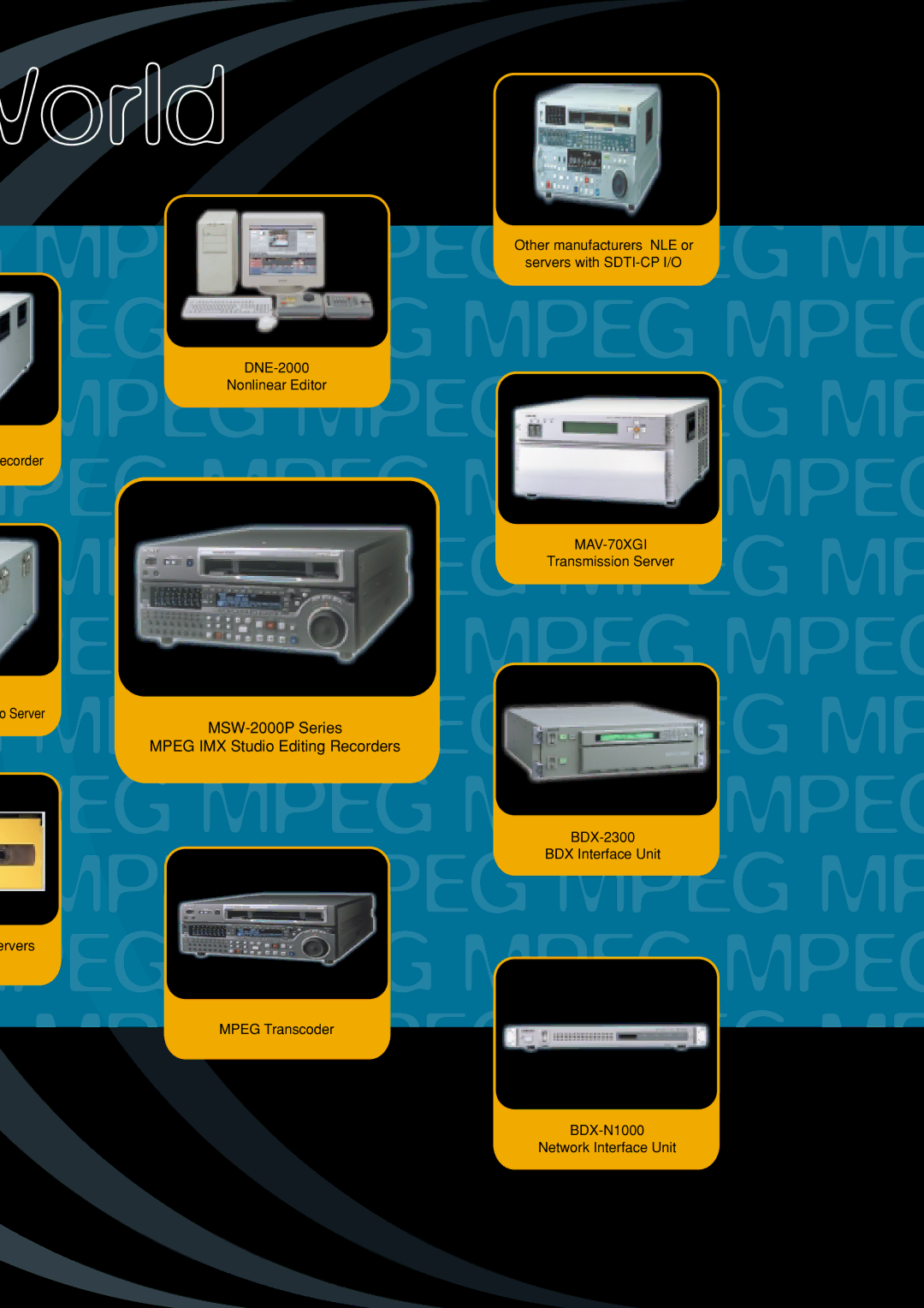 Sony manual MSW-2000P Series Mpeg IMX Studio Editing Recorders 