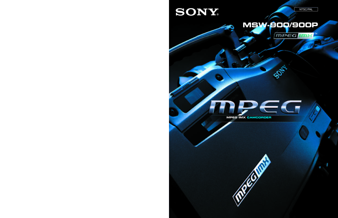 Sony specifications MSW-900/900P 