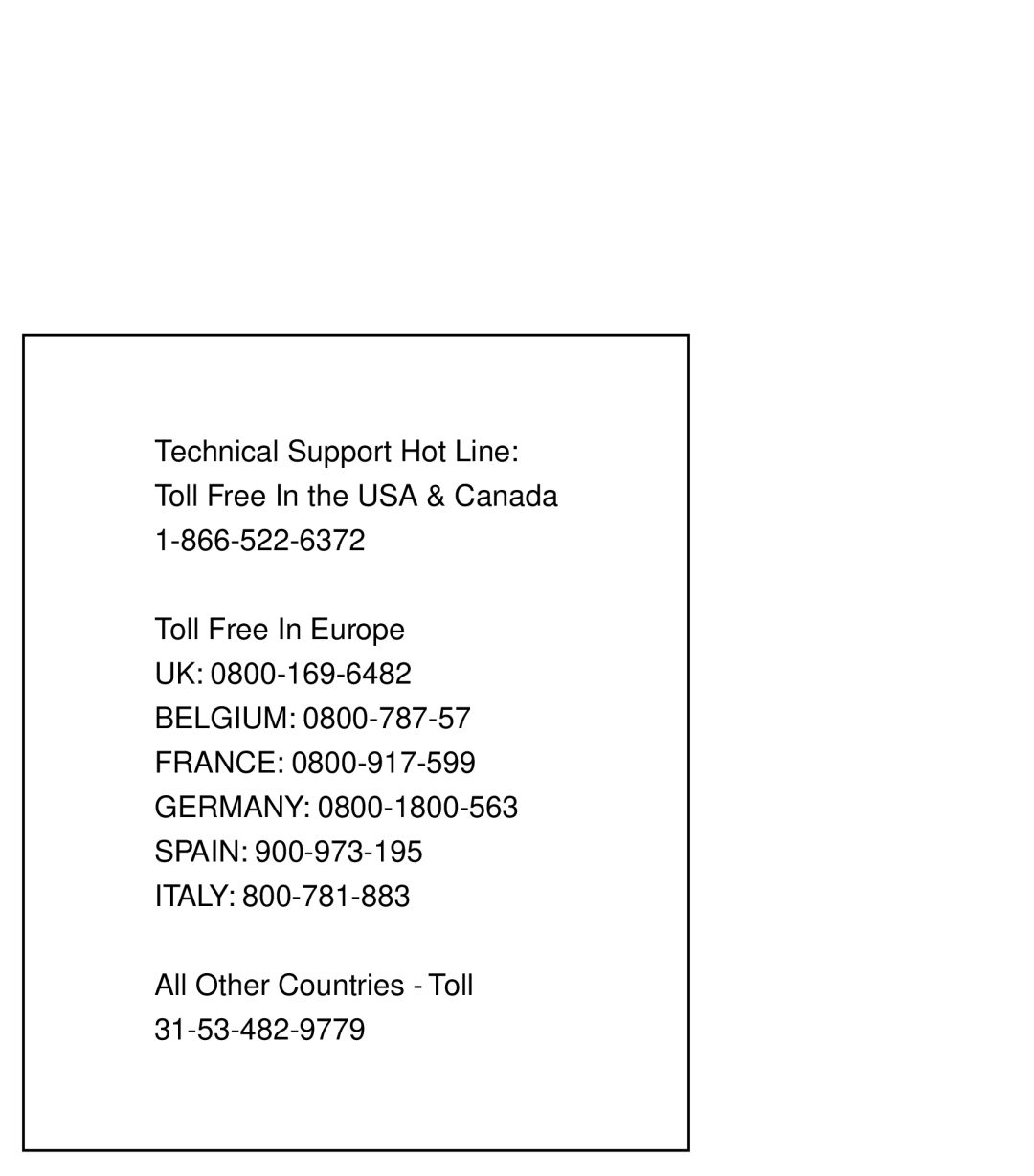 Sony Multi Functional Digital Camera manual Technical Support Hot Line 