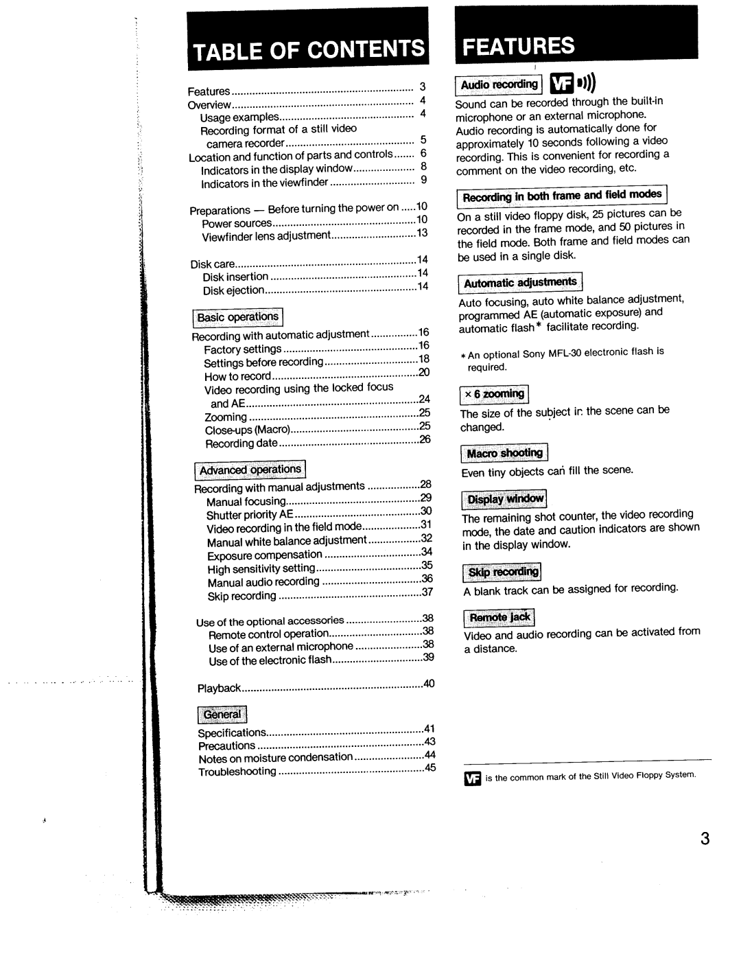 Sony MVC-A7AF manual 