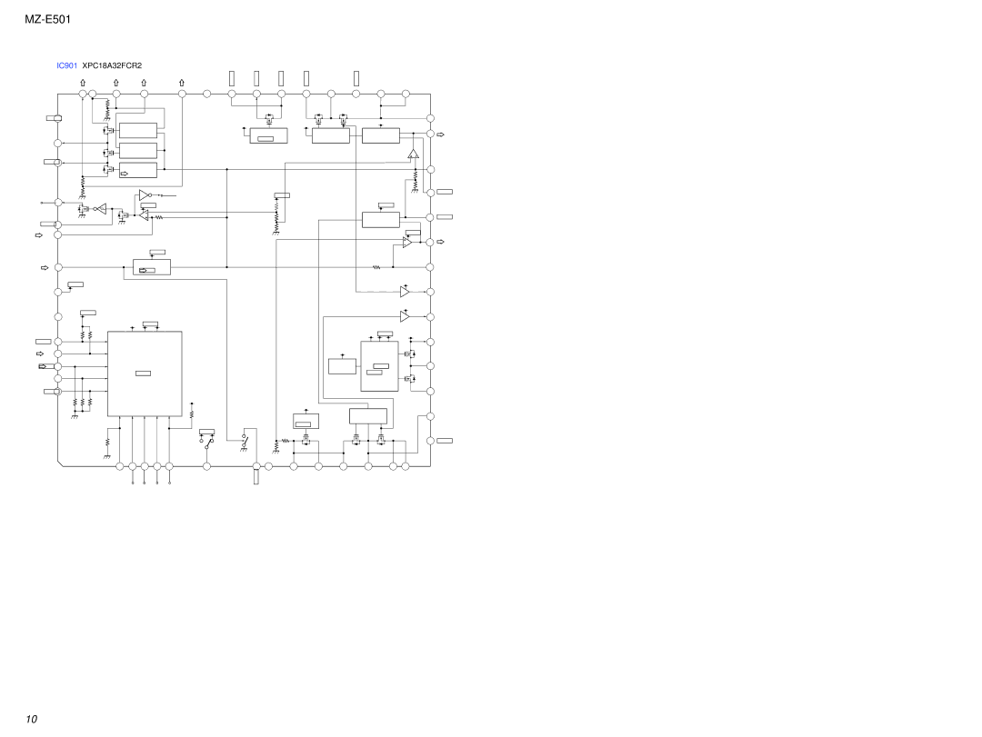 Sony MX-E501 service manual IC901 XPC18A32FCR2 