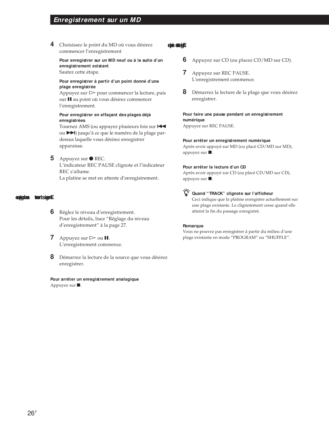 Sony MXD-D1 manual Euqimérun mentertsigernE, Euqigolana tnmertsigernE 