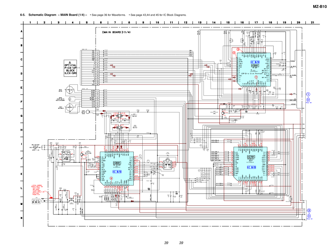 Sony MZ-B10 service manual TP1607 TP1602 TP1608 TP1609 