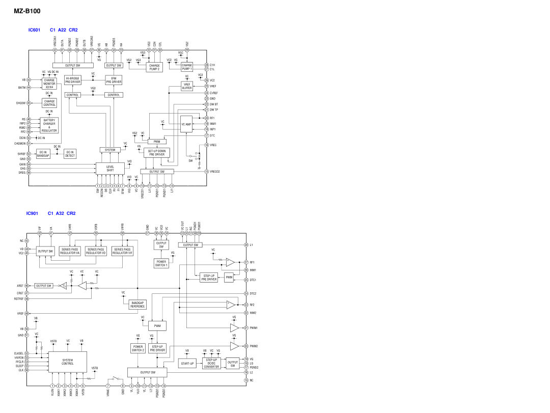 Sony MZ-B100 specifications XPC18A22FCR2 