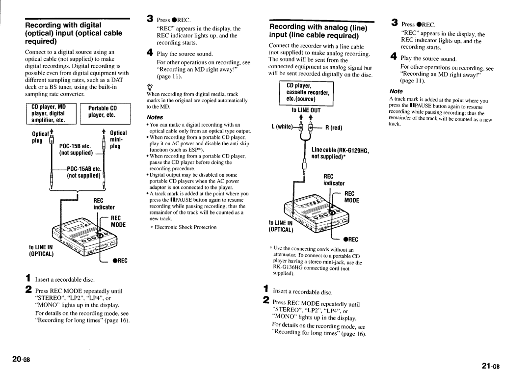 Sony MZ-B100 manual 