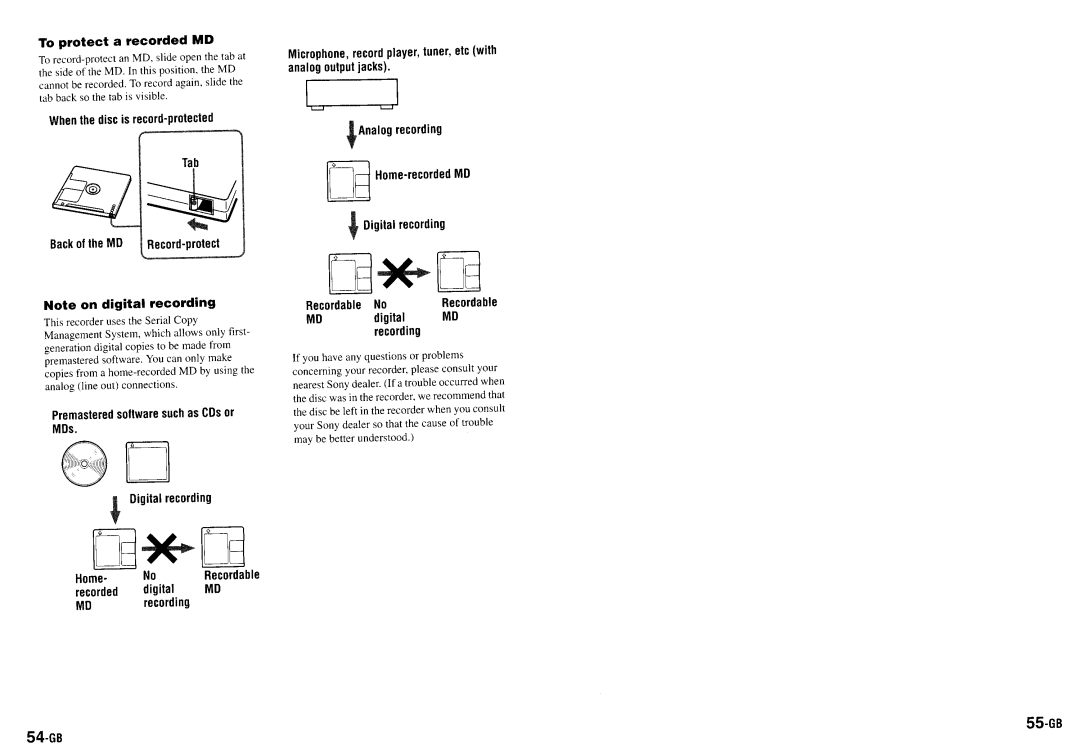 Sony MZ-B100 manual 