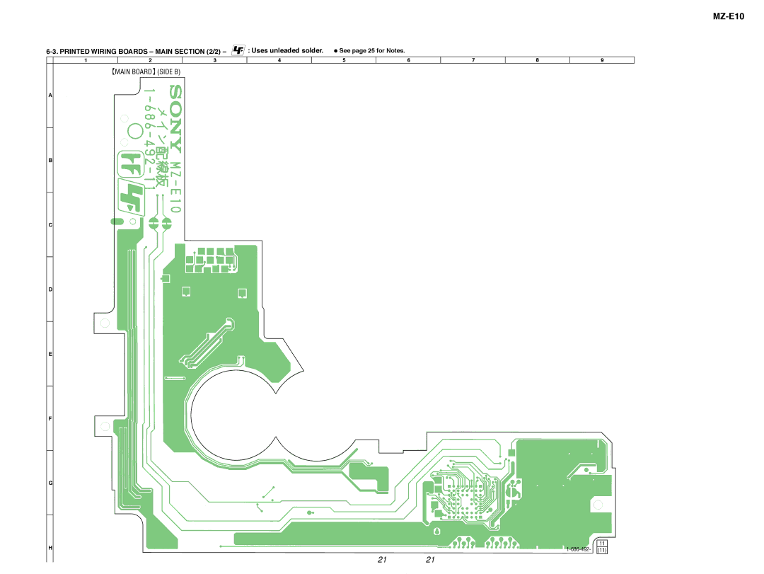 Sony MZ-E10 service manual Main Board 