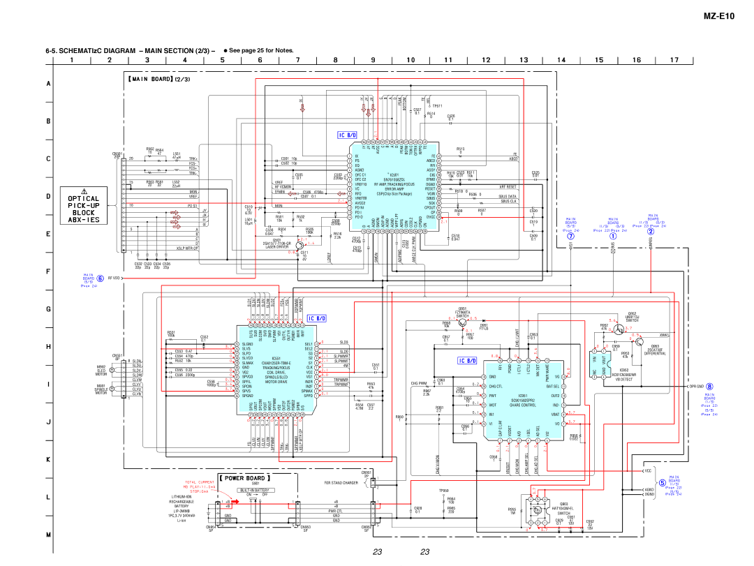 Sony MZ-E10 service manual SCHEMATIzC Diagram Main /3, Iy Jy 