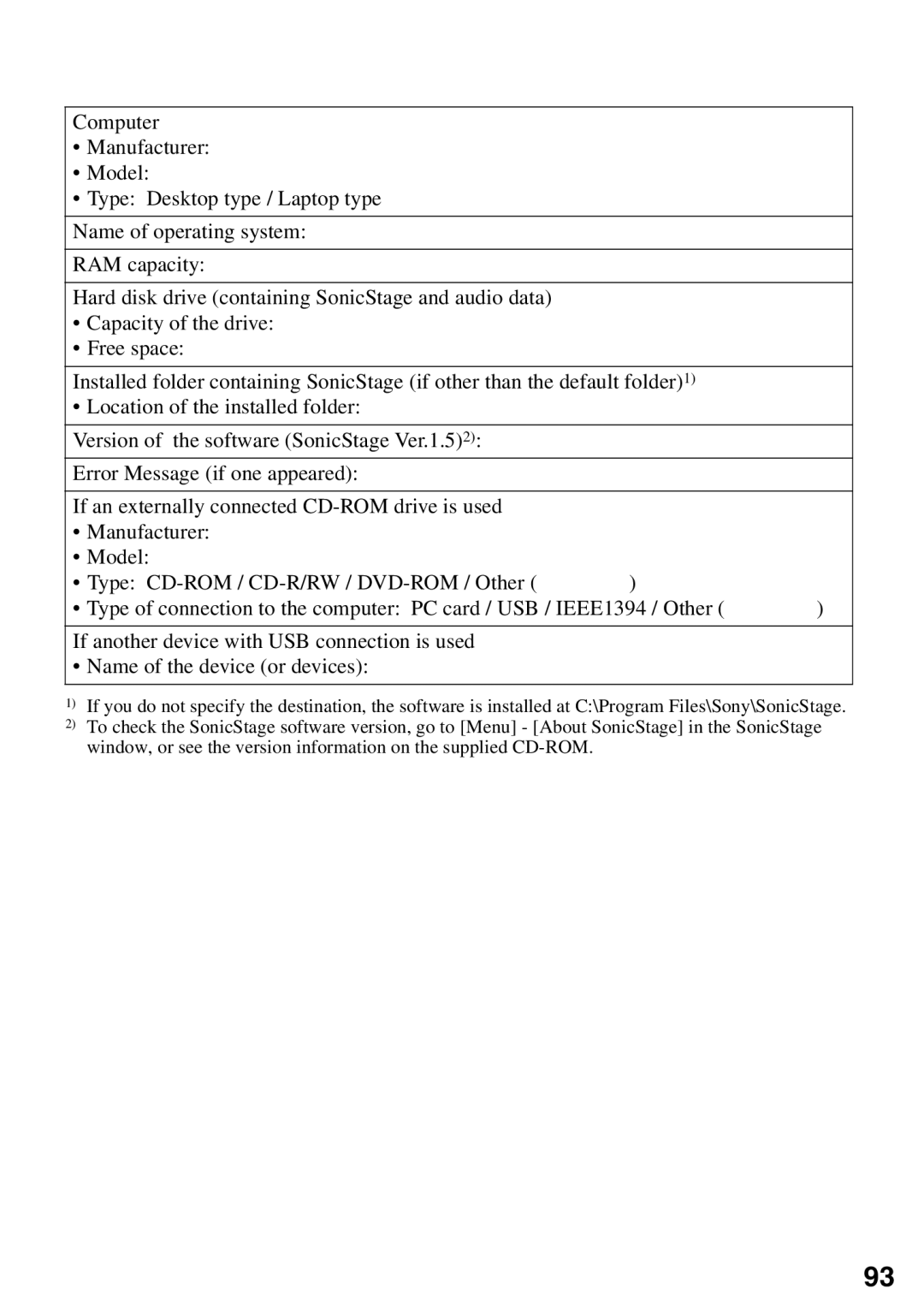 Sony MZ-N510 operating instructions 