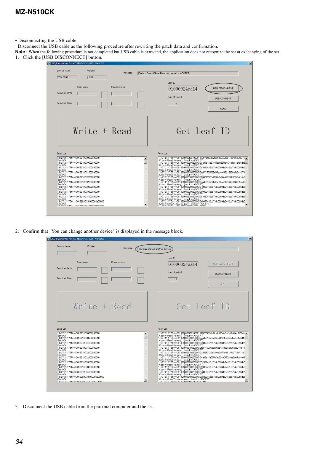 Sony MZ-N510CK service manual 