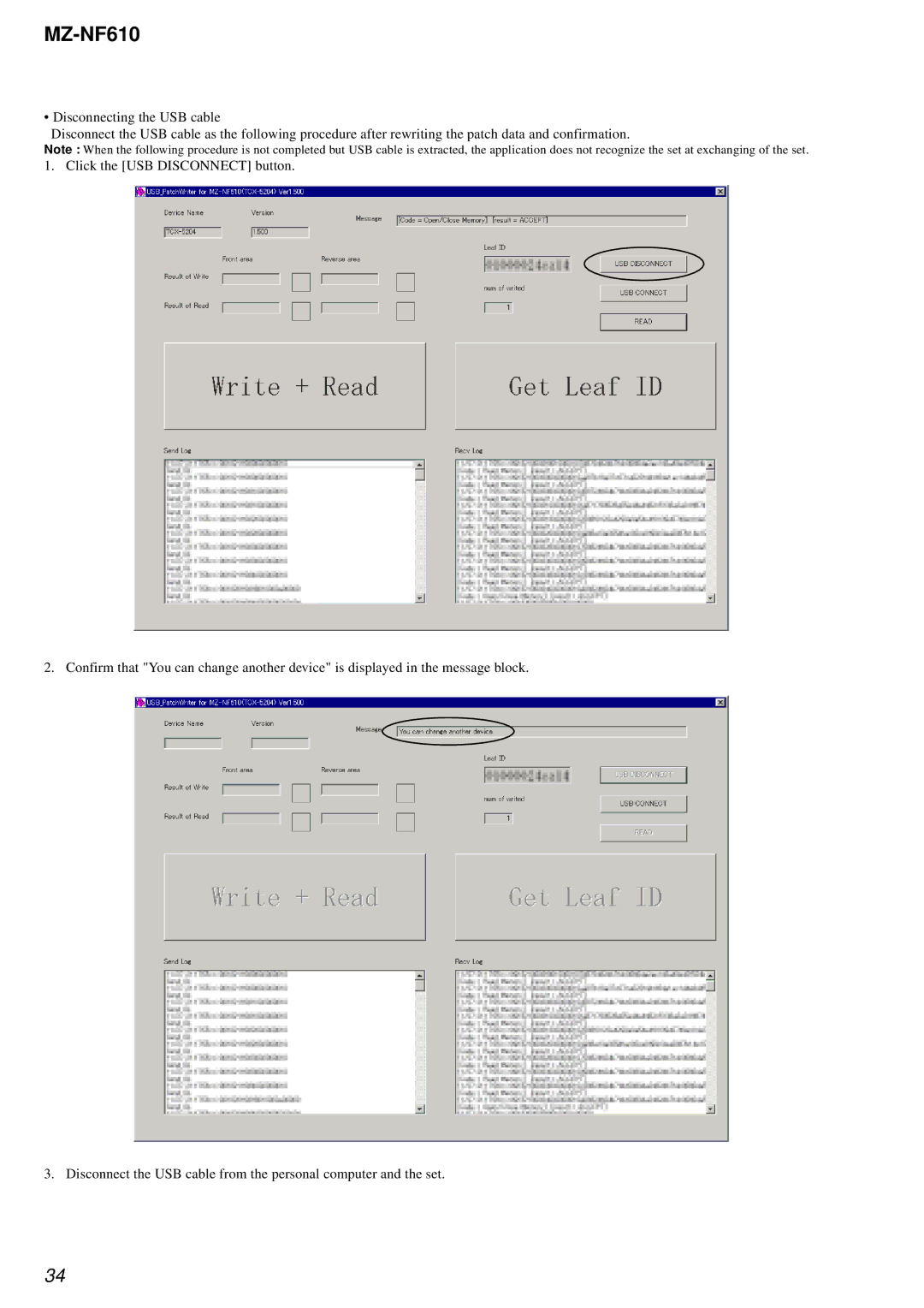 Sony MZ-NF610 service manual 