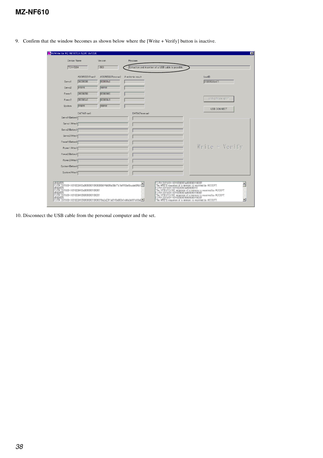 Sony MZ-NF610 service manual 