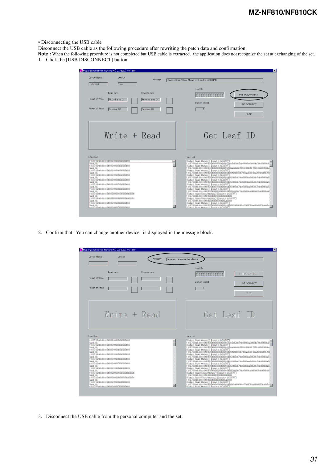 Sony service manual MZ-NF810/NF810CK 