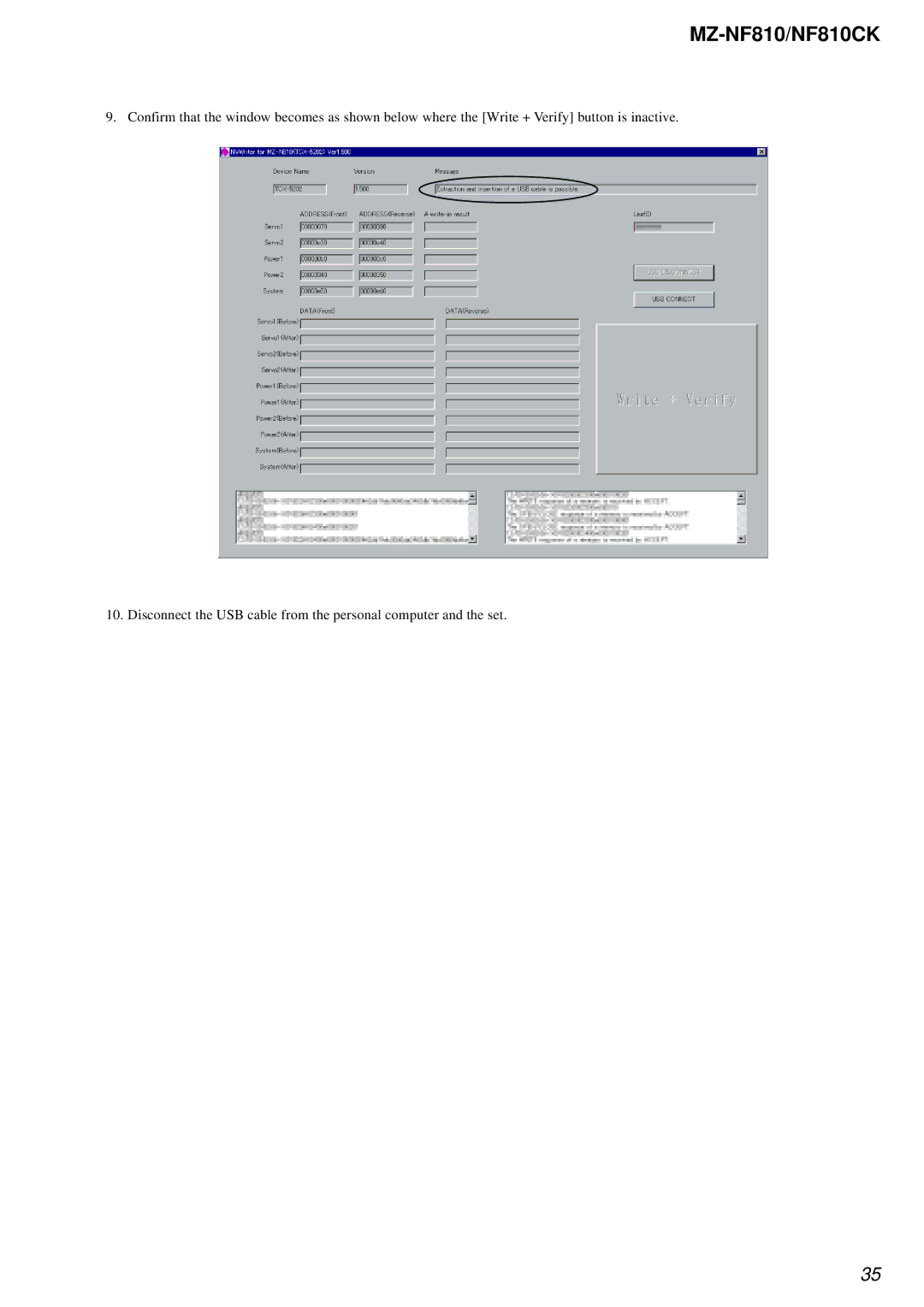 Sony service manual MZ-NF810/NF810CK 