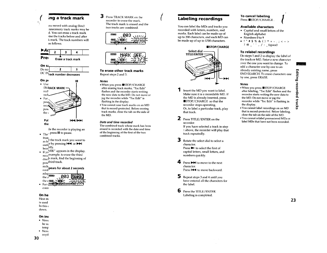 Sony MZ-R3 manual 