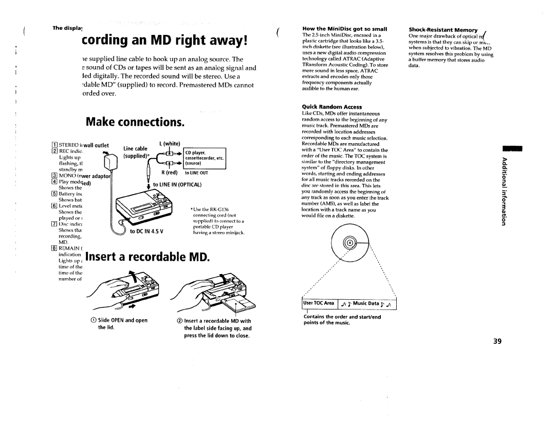Sony MZ-R3 manual 