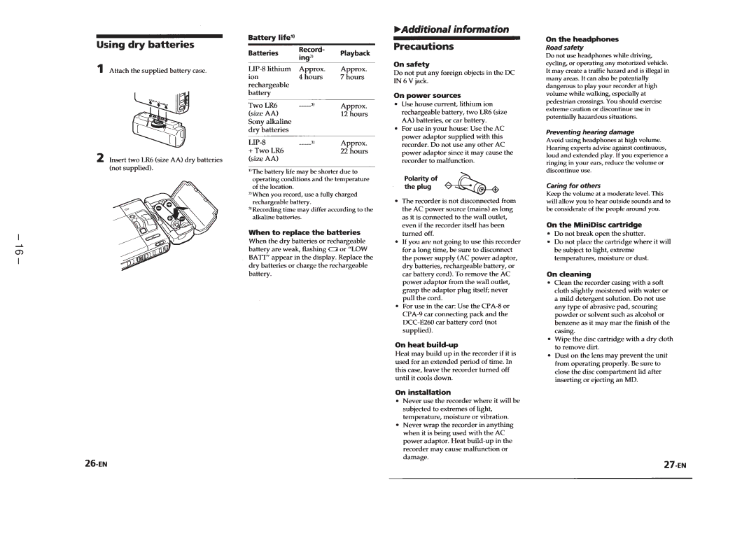 Sony MZ-R50 service manual 