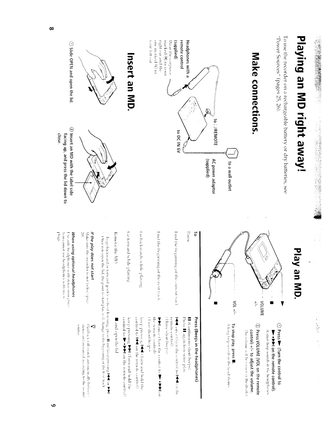 Sony MZ-R50 manual 