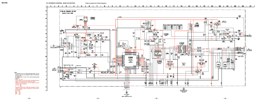 Sony MZ-R50 service manual r Refer to page 62 for IC Block Diagrams 