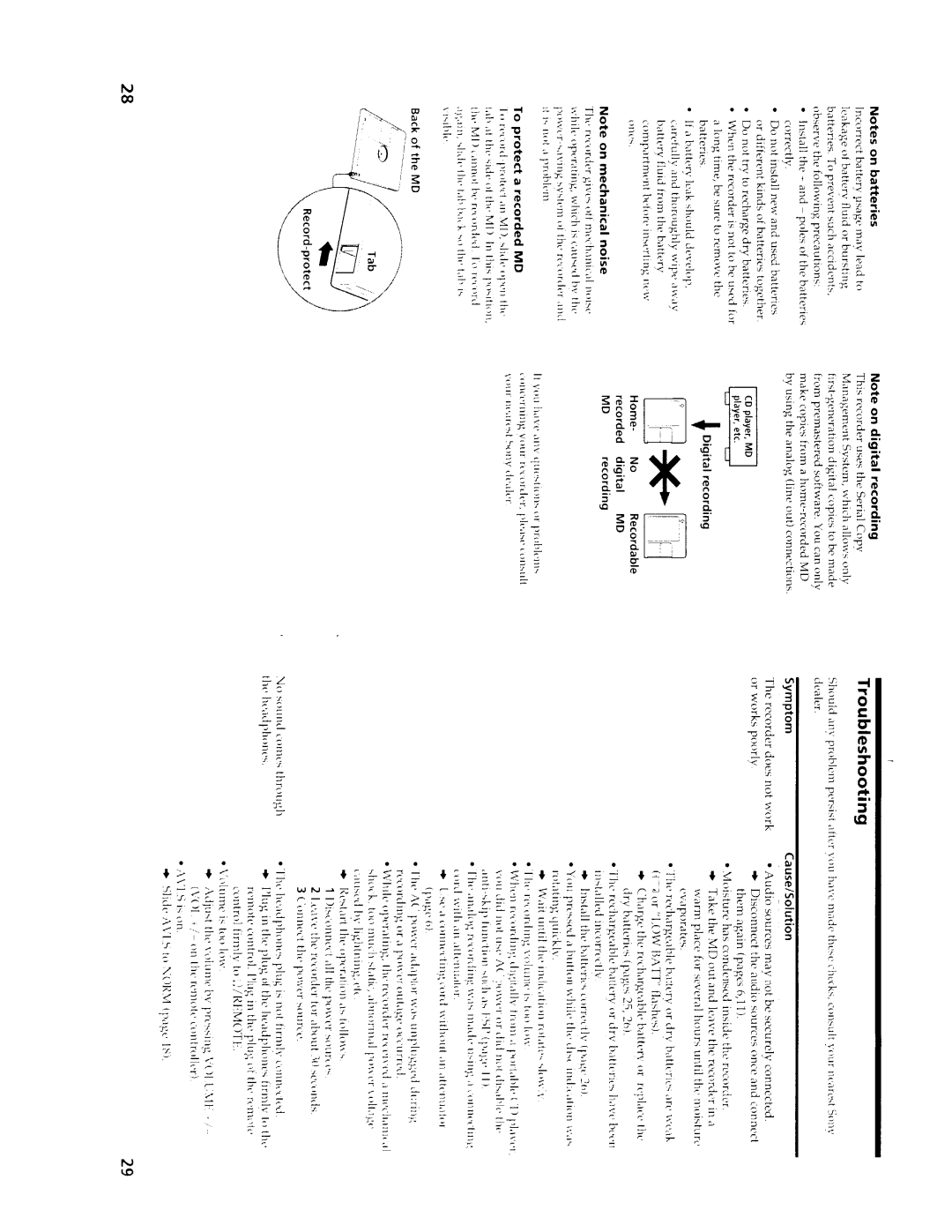 Sony MZ-R50 manual 