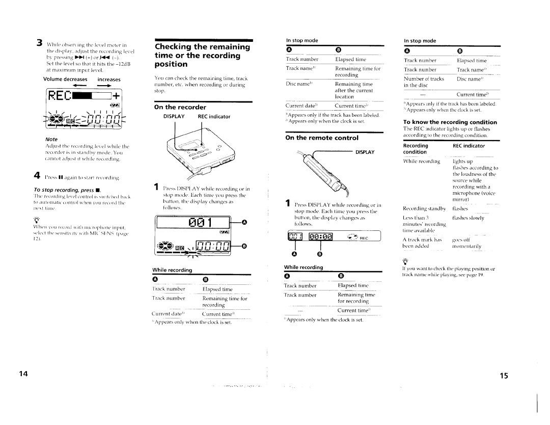 Sony MZ-R55 manual 