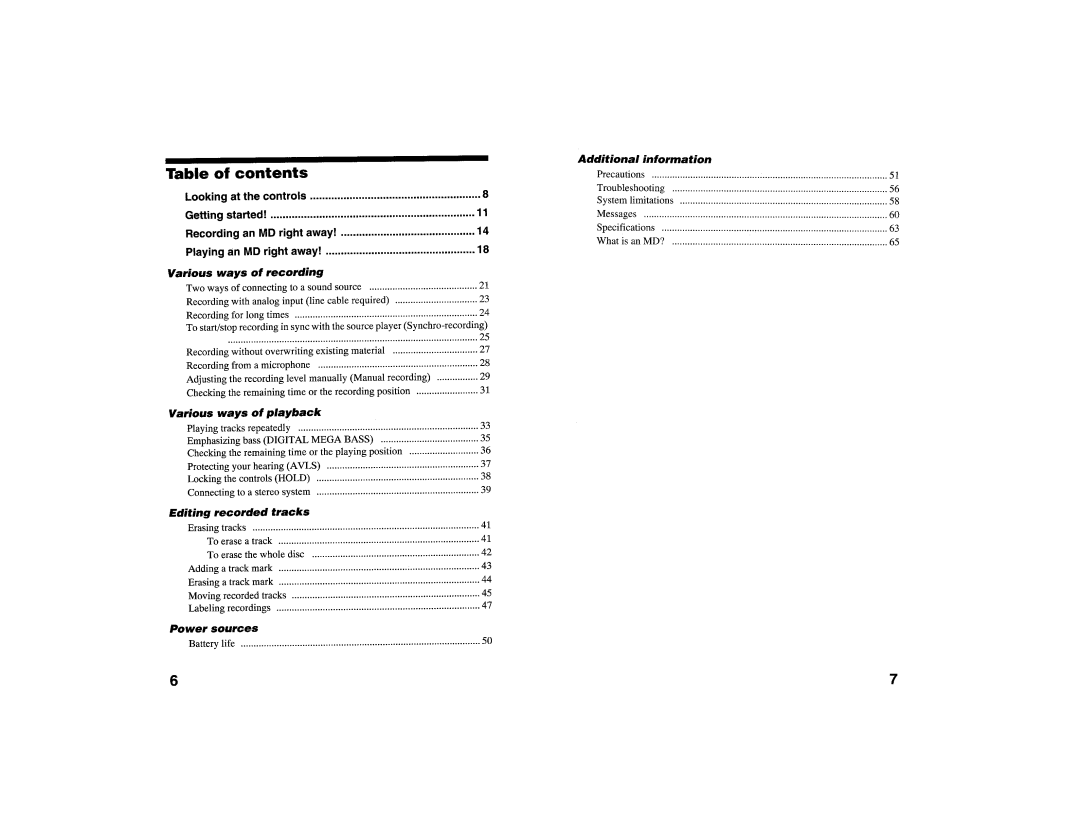 Sony MZ-R700PC, MZ-R700DPC manual 
