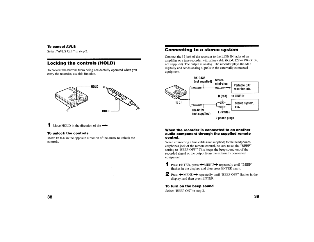 Sony MZ-R700PC, MZ-R700DPC manual 