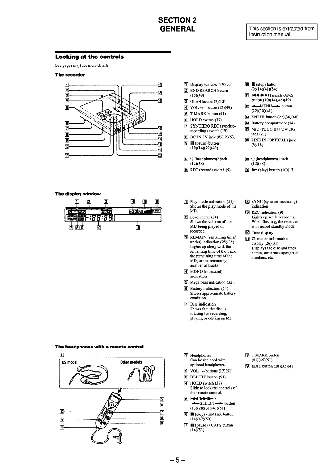 Sony MT-MZR70-165, MZ-R90/R91 service manual General 