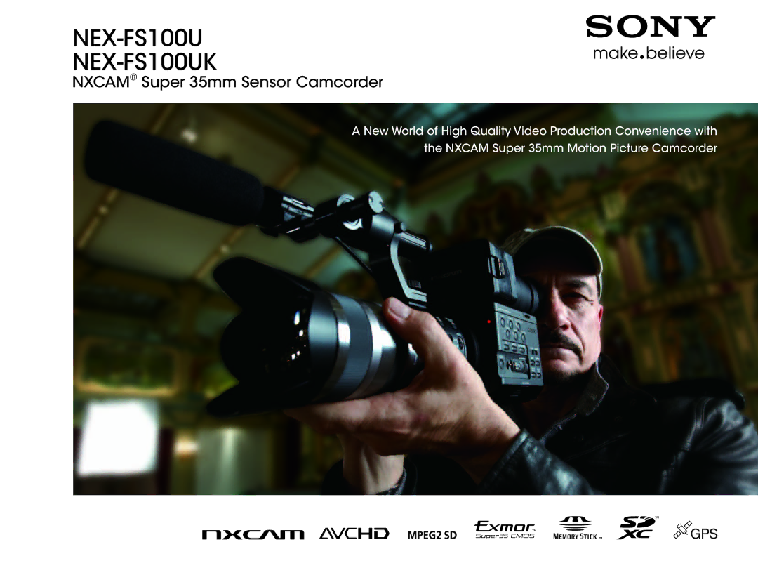 Sony manual NEX-FS100U NEX-FS100UK 