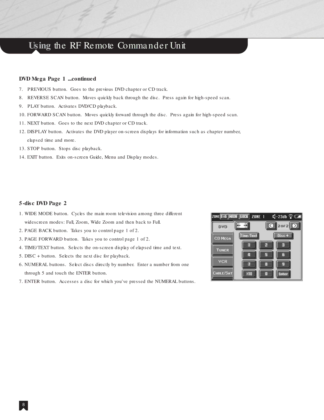 Sony NHS-1000 operating instructions DVD Mega 