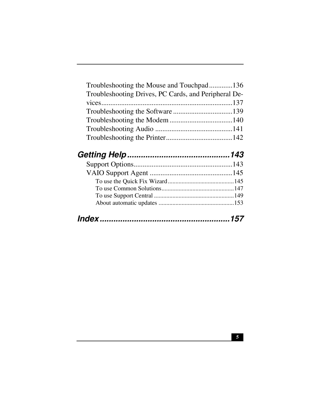 Sony Notebook Computer manual 143, Index 