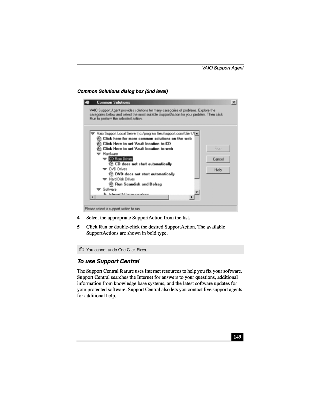 Sony Notebook Computer manual To use Support Central 