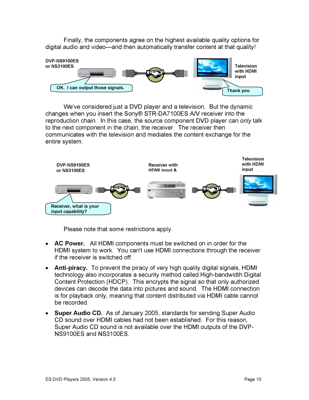 Sony DVP-NS9100ES manual Or NS3100ES 