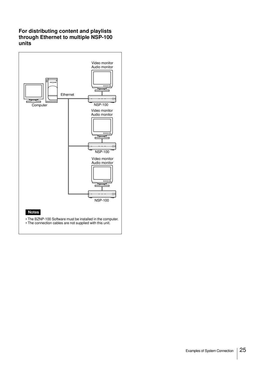 Sony NSP-100 manual 