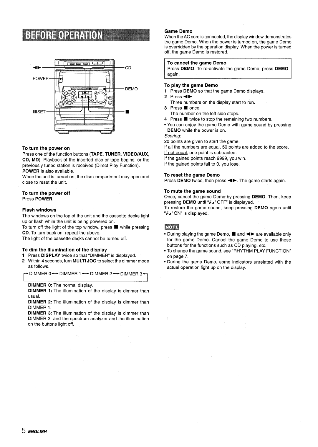 Sony NSX-A707 manual Scoring, English 