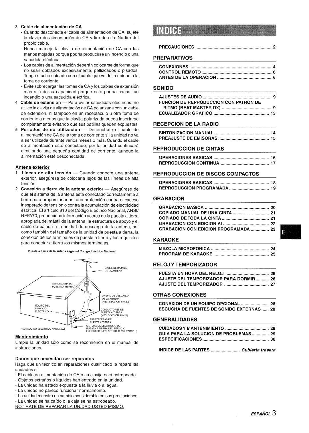 Sony NSX-A767 manual Sonido, DE CiNTAS, Precauciones, Control Remoto, Funcion DE Reproduction CON Patron DE 