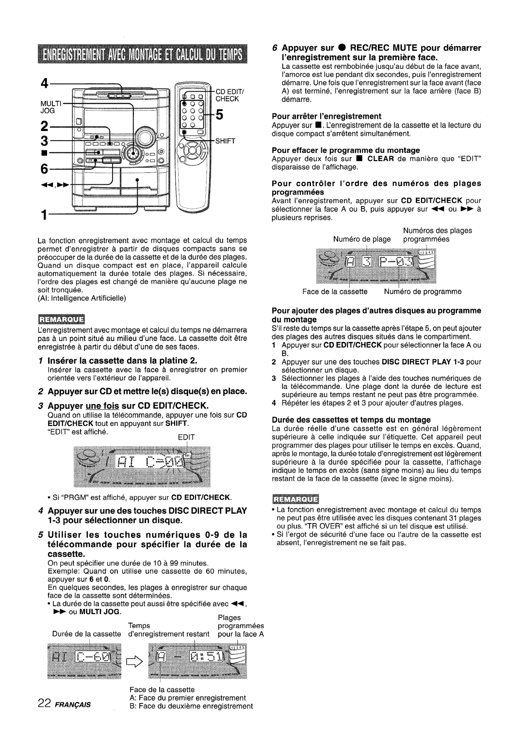 Sony NSX-A767 manual Inserer la cassette clans la platine 