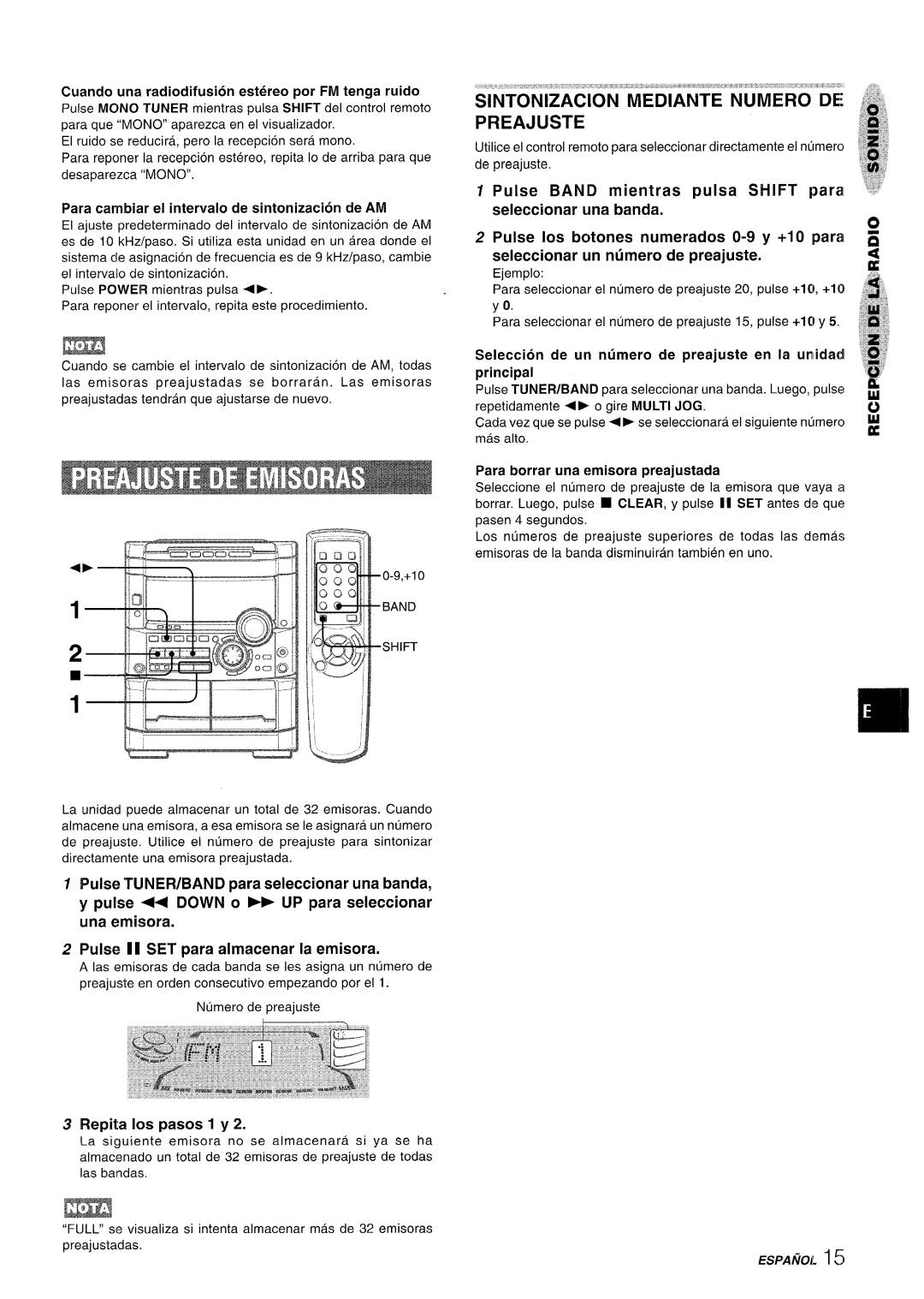 Sony NSX-A777 manual Repita 10s pasos 1 y 