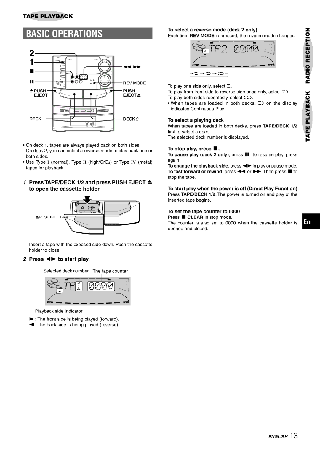 Sony NSX-AJ80 manual Basic Operations, Press d to start play 