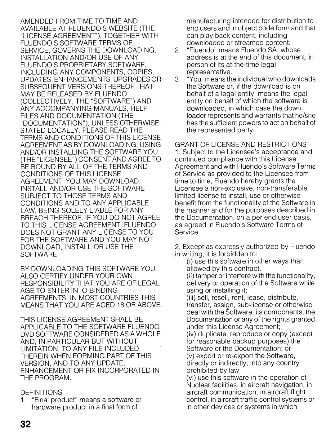 Sony NSZ-GT1 setup guide Grant of License and Restrictions 