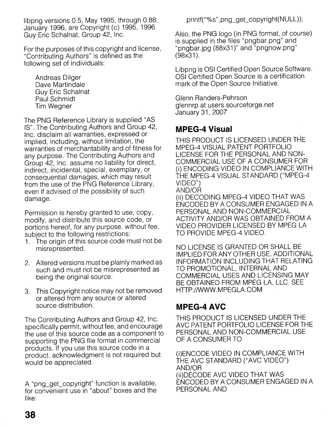 Sony NSZ-GT1 setup guide MPEG-4 Visual, And/Or 