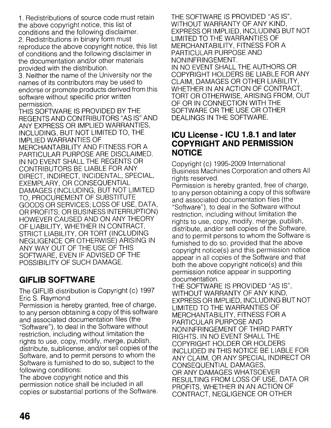 Sony NSZ-GT1 setup guide Giflib Software, Copyright and Permission Notice 