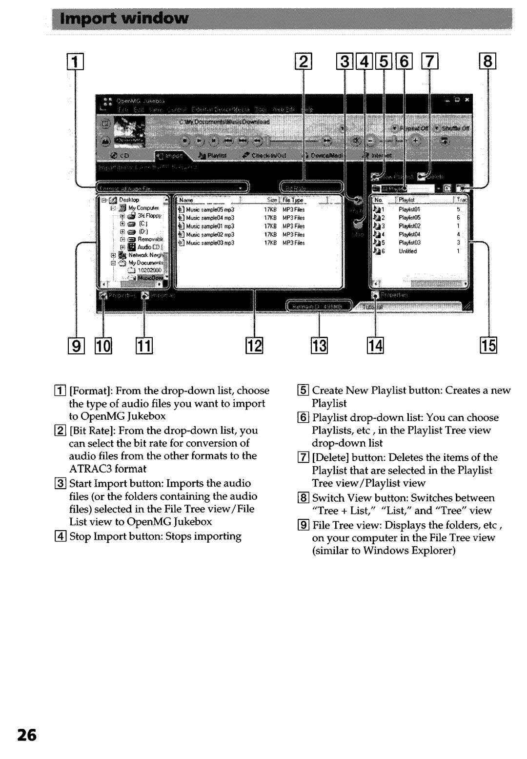 Sony NW-MS9 operating instructions Creates, Playlist, Tree, Similar 