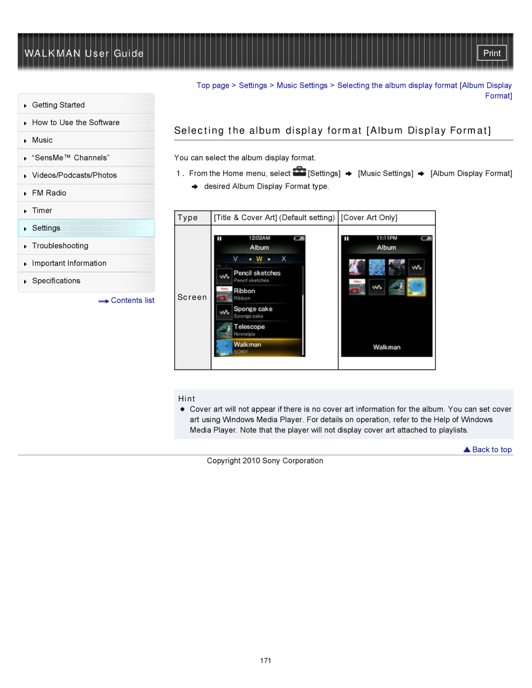 Sony NWZ-E355, NWZ-E353, NWZ-E354 specifications Format 