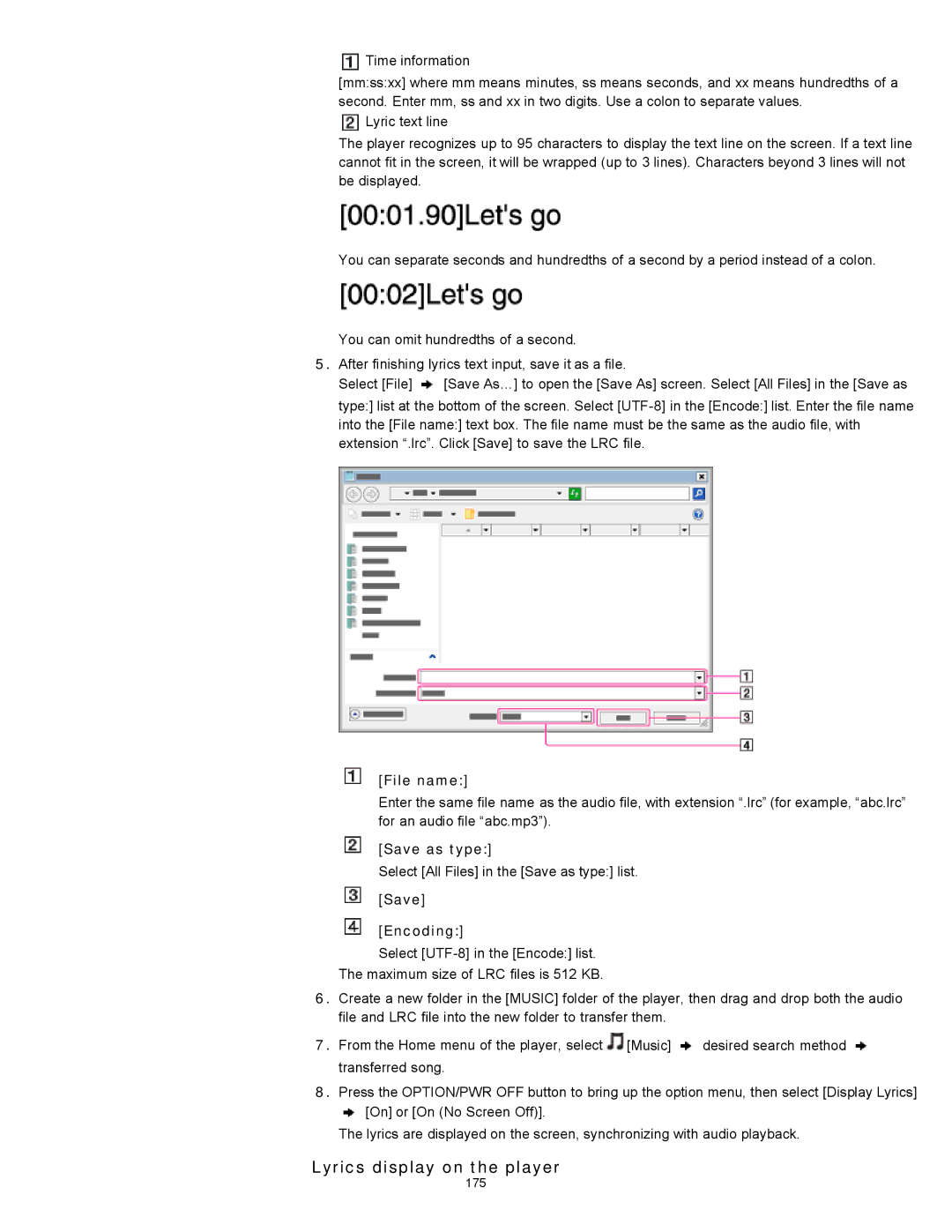 Sony NWZ-E353, NWZ-E355, NWZ-E354 specifications 175 