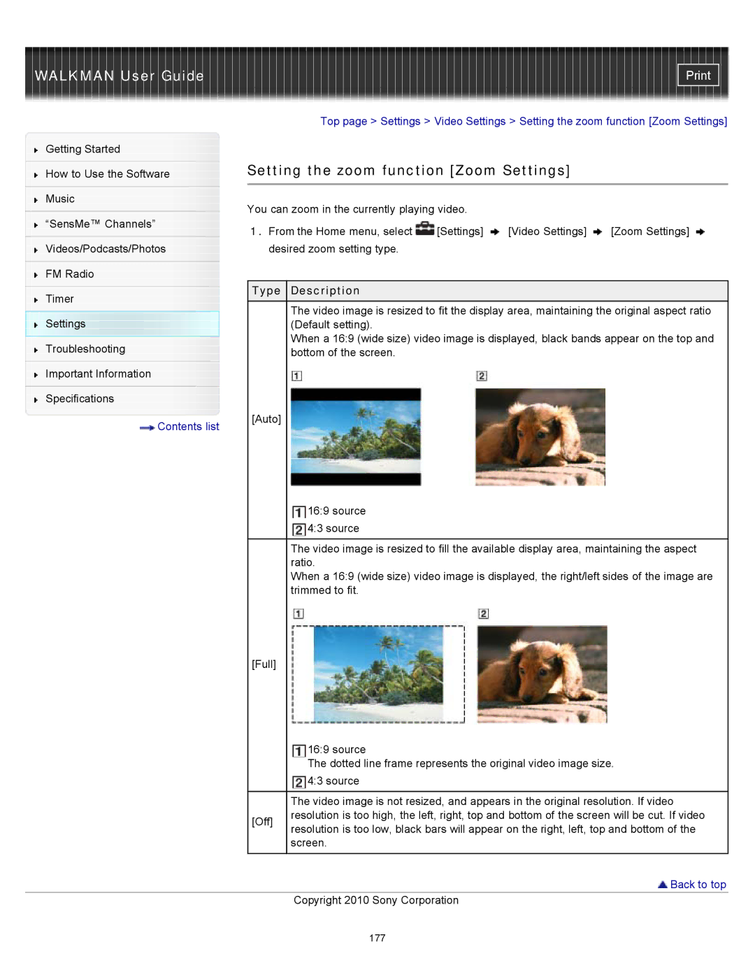 Sony NWZ-E355, NWZ-E353, NWZ-E354 specifications 177 