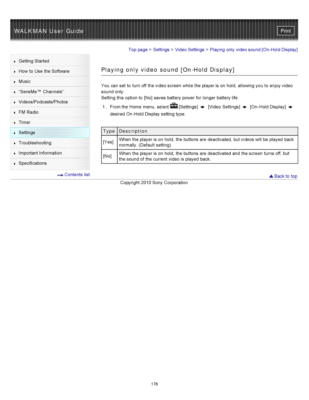 Sony NWZ-E353, NWZ-E355, NWZ-E354 specifications 178 