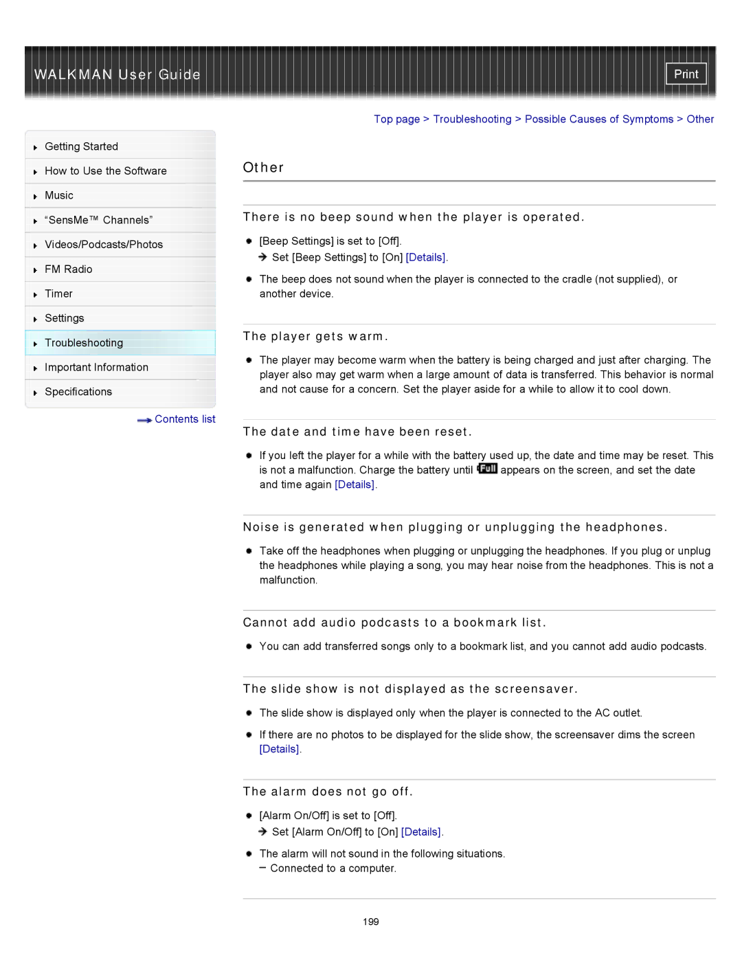 Sony NWZ-E353, NWZ-E355, NWZ-E354 specifications Other 